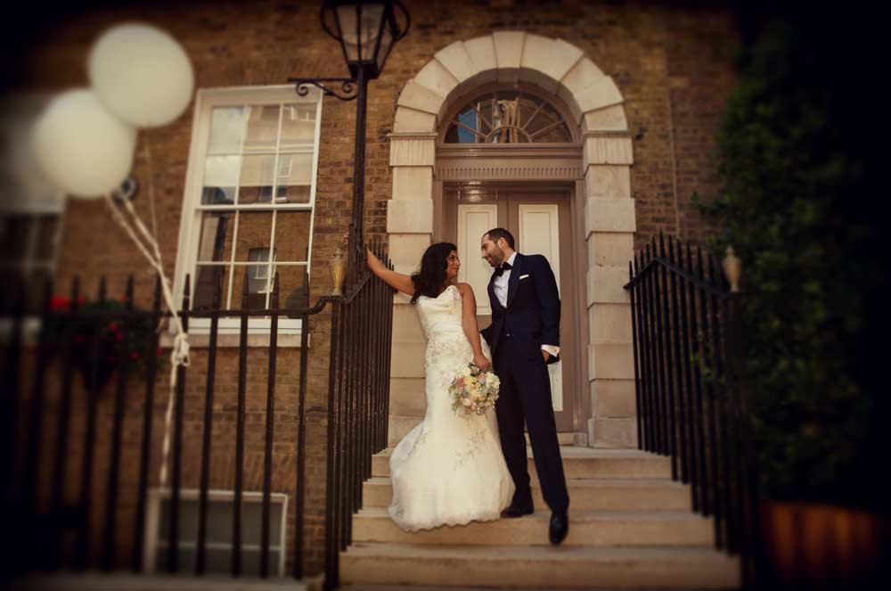 Devonshire Square wedding steps image