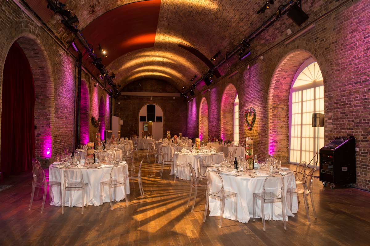 wedding reception room London Vinopolis venue