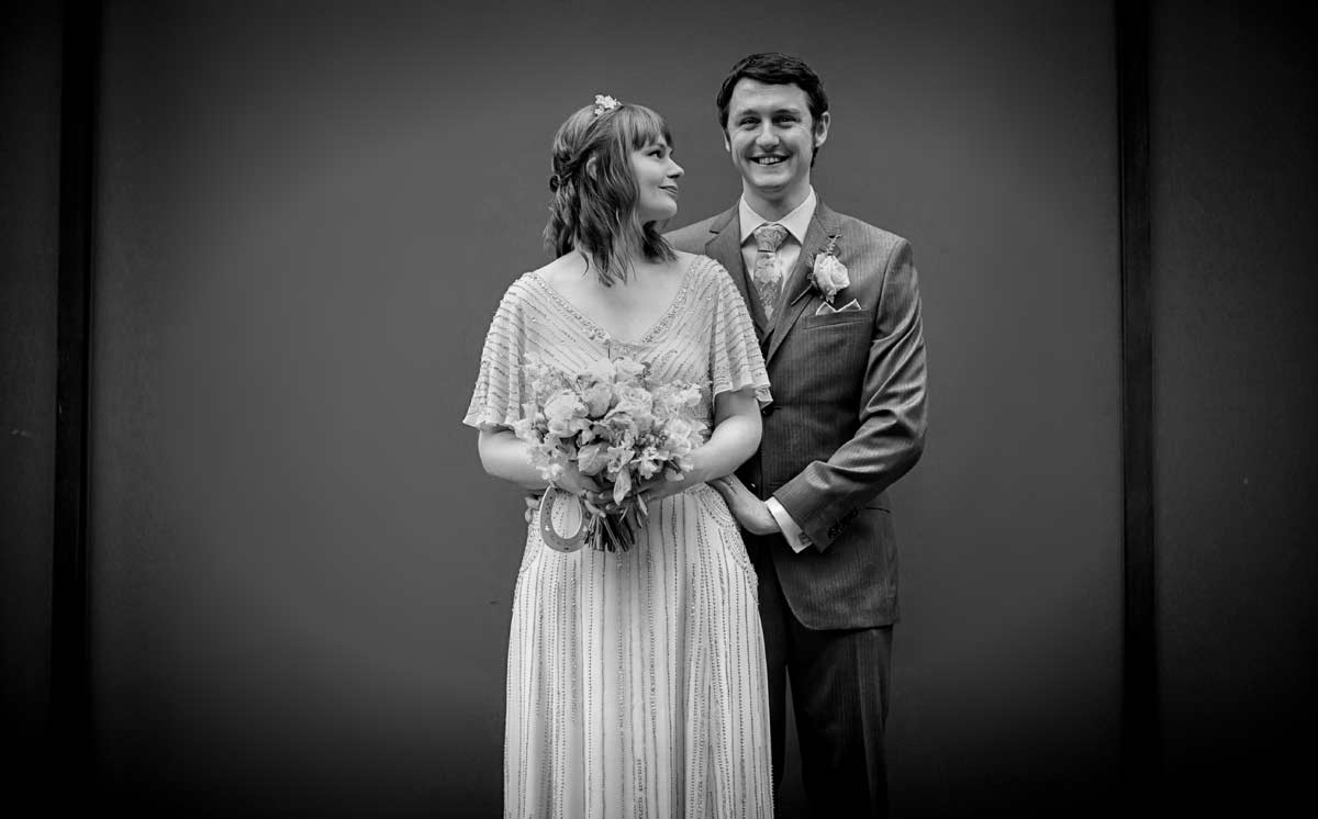 another wedding pose from London couple image