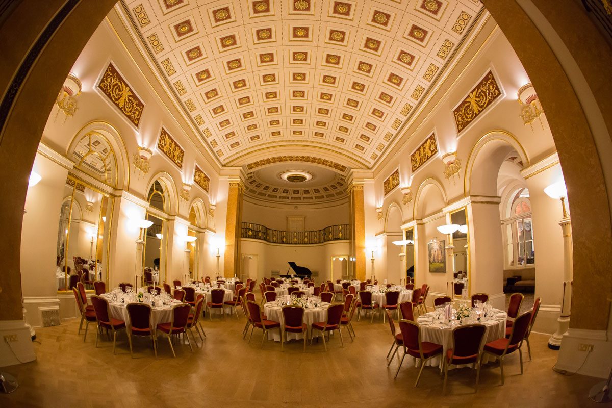 Lansdowne club ballroom wedding reception area image