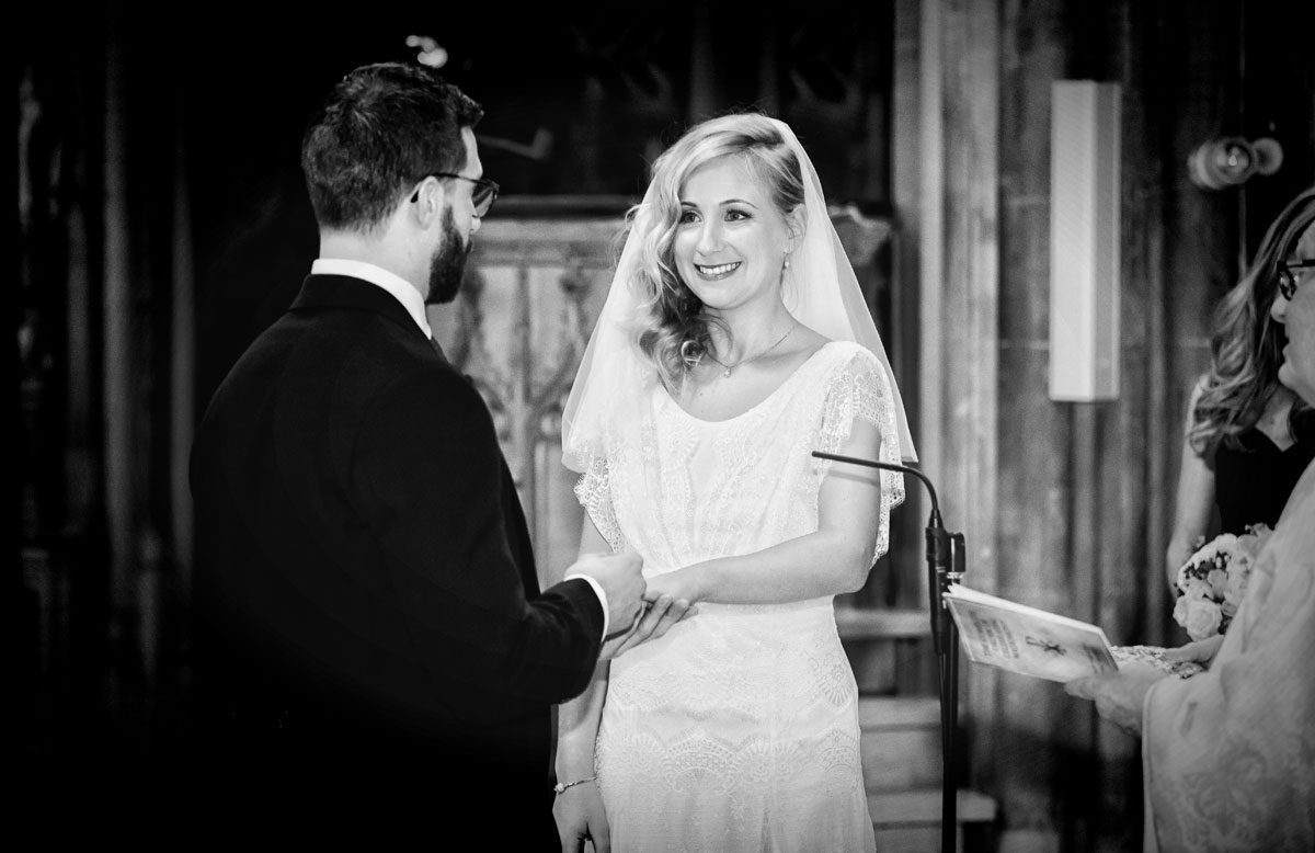 Wedding vows at Farm Street Church Mayfair London image