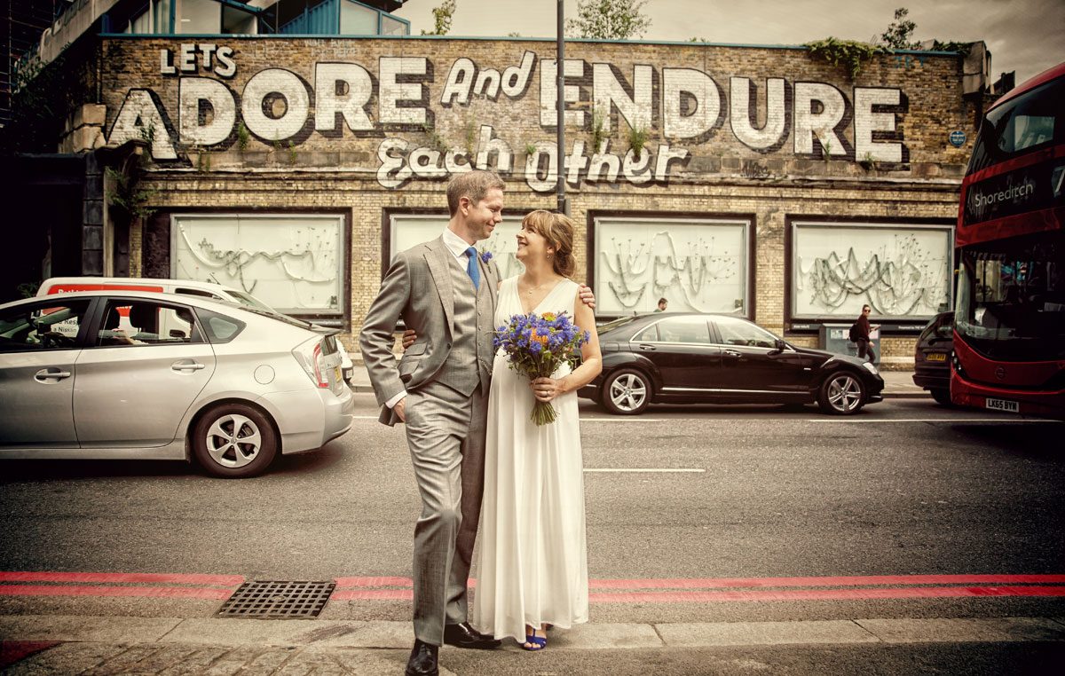 Lets adore and endure each other photo London wedding