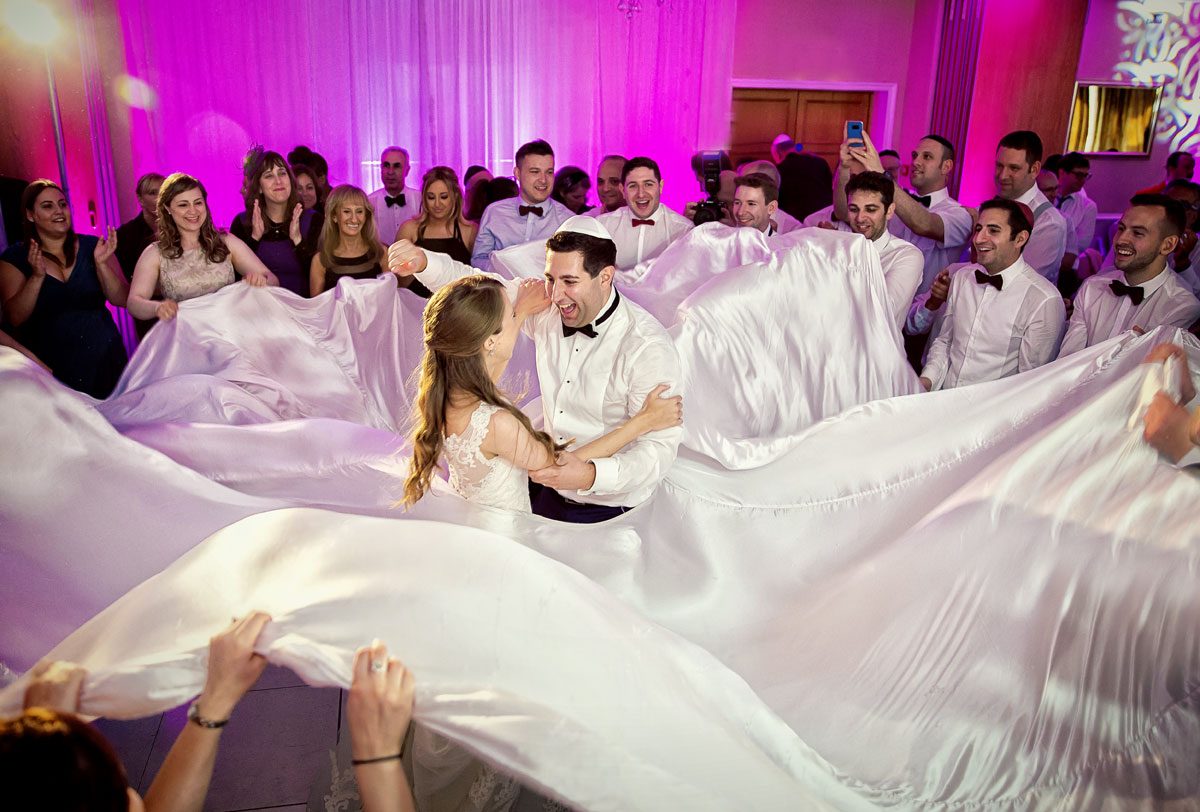 Jewish dancing at Shendish Manor wedding reception