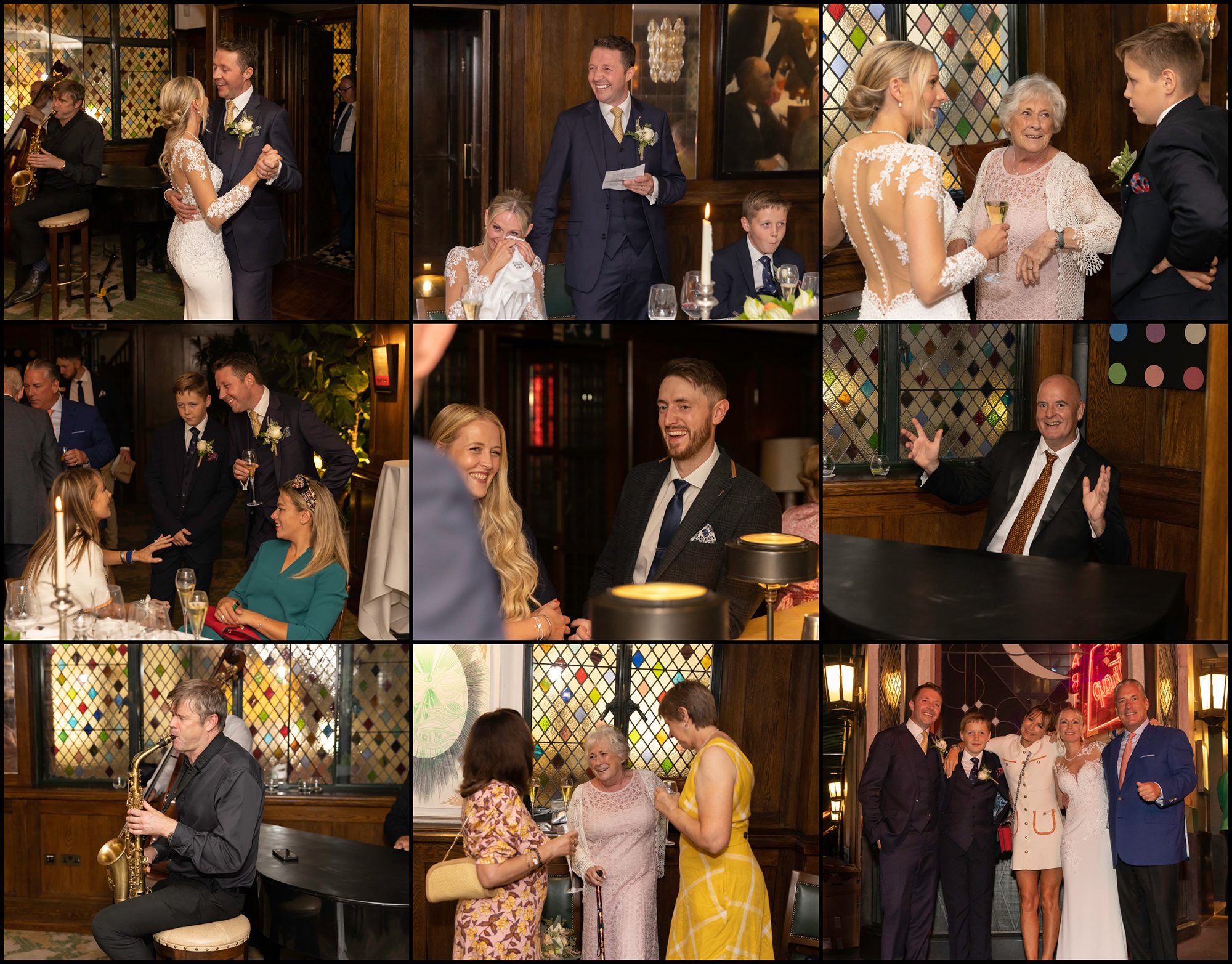 The Ivy Wedding Reception London Collage